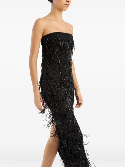ROTATE BIRGER CHRISTENSEN sequin midi tube dress - Black