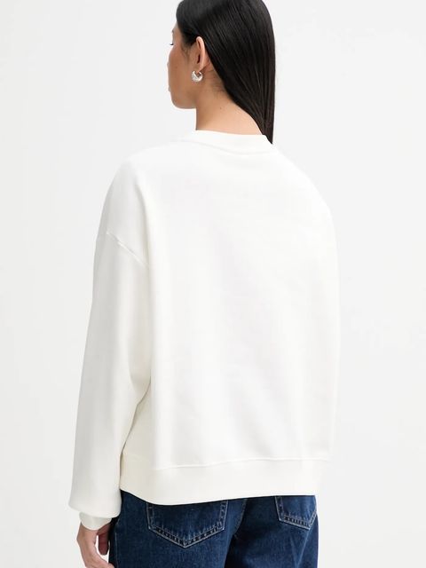 Marc O'Polo bluza bawełniana damska kolor beżowy z nadrukiem 5000007532