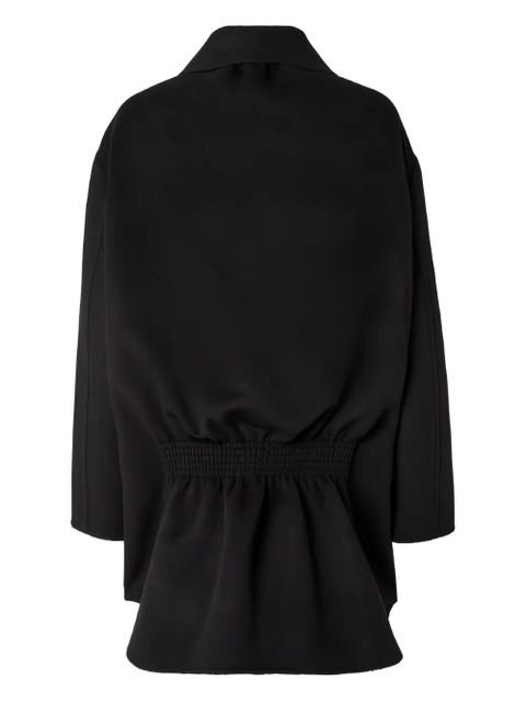 FENDI polo-collar coat - Black