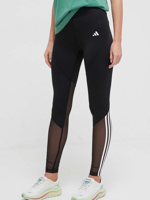 adidas Performance legginsy treningowe Hyperglam kolor czarny z nadrukiem IN9298 - zdjęcie produktu nr 1