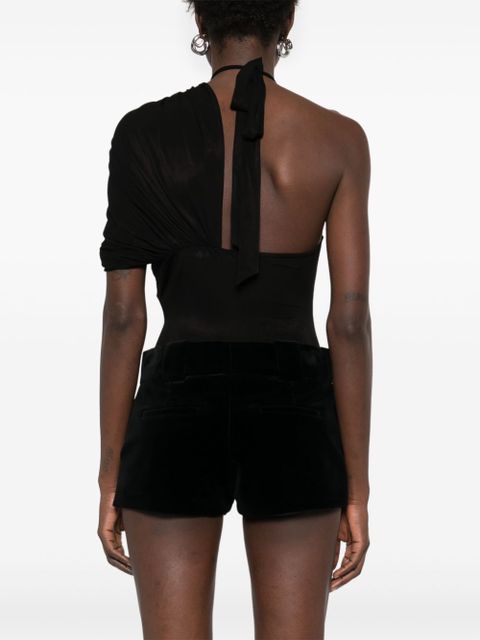 Magda Butrym cape-effect halterneck bodysuit - Black