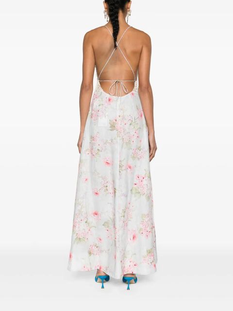 ZIMMERMANN Halliday floral-print maxi dress - Blue