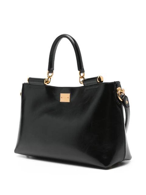 Dolce & Gabbana Vittoria leather tote bag - Black