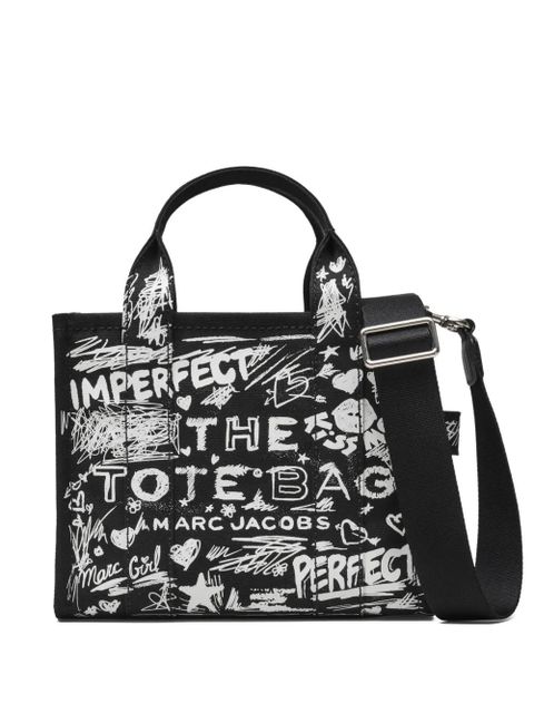 Marc Jacobs The Small Punk Scribble Canvas tote bag - Black - zdjęcie produktu nr 1
