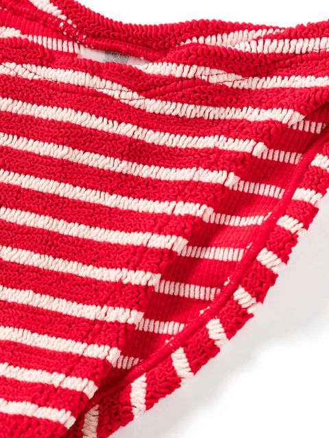 Hunza G Jean striped bikini - Red