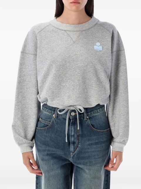 MARANT ÉTOILE cropped logo sweatshirt - Grey - zdjęcie produktu nr 1
