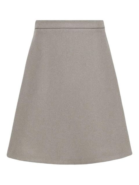 AMI Paris wool midi skirt - Green