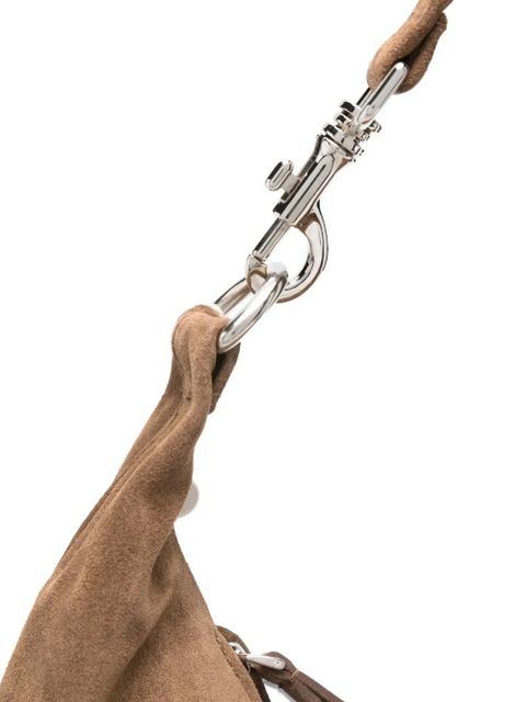 Gimaguas Paula suede shoulder bag - Brown