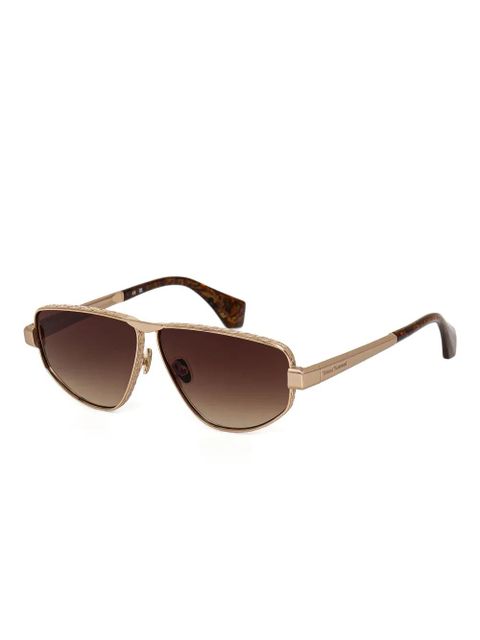 Vivienne Westwood geometric-frame sunglasses - Gold - zdjęcie produktu nr 2