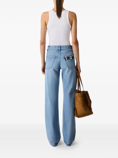 Coperni five-pocket straight-leg jeans - Blue