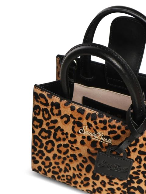 MC2 Saint Barth mini leopard-print tote bag - Neutrals