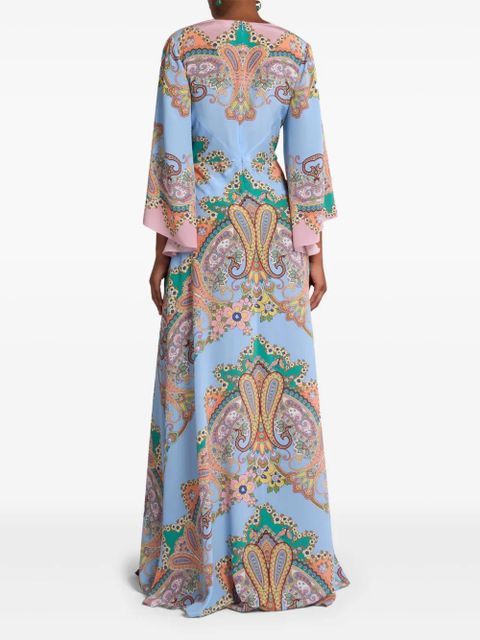 ETRO paisley-print maxi dress - Blue
