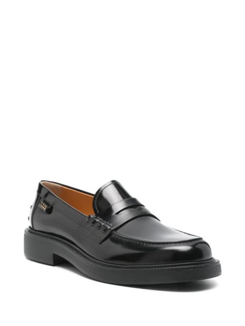 Tod's penny-strap leather loafers - Black
