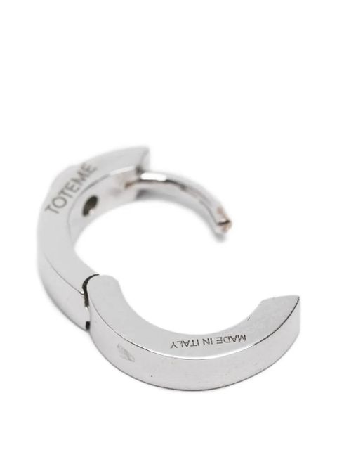 TOTEME diamond hoop earrings - Silver