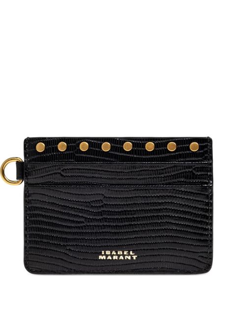 ISABEL MARANT studded card holder - Black - zdjęcie produktu nr 1