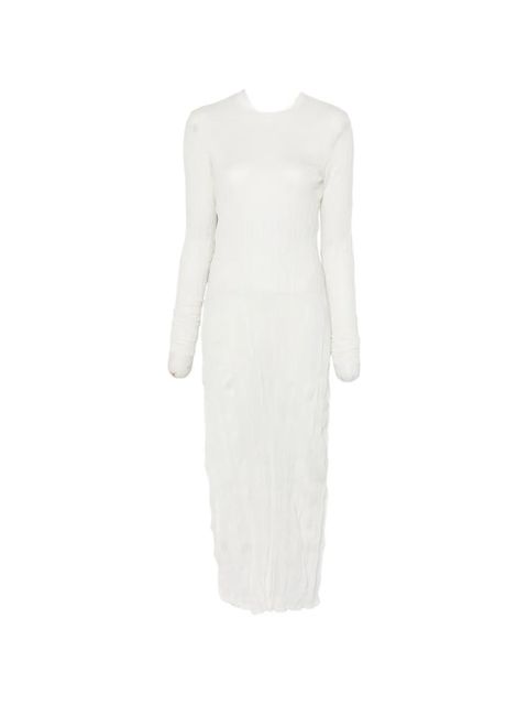 TOTEME crinkled long-sleeves maxi dress - White - zdjęcie produktu nr 1
