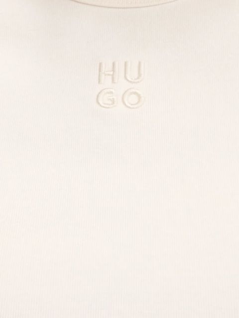 HUGO longsleeve damski kolor beżowy 50518378 - zdjęcie produktu nr 2