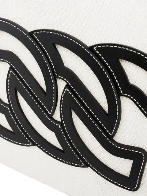 Casadei Beaurivage logo-appliqué shoulder bag - Neutrals