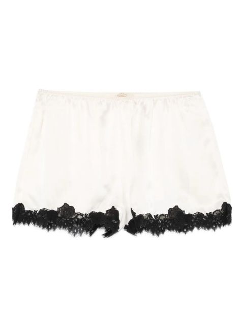DÔEN Iona lace-trim shorts - White - zdjęcie produktu nr 1