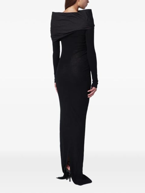 ENTIRE STUDIOS Cavalier off-shoulder long-sleeve dress - Black