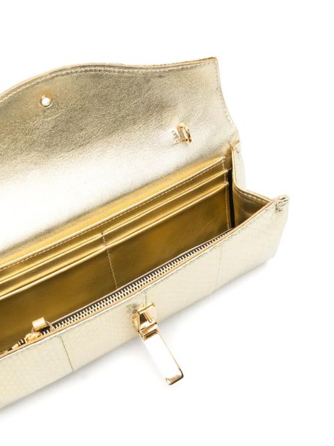 Giuseppe Zanotti Flutie clutch bag - Gold