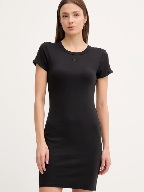 Calvin Klein Jeans sukienka kolor czarny mini dopasowana LV047B266G - zdjęcie produktu nr 1