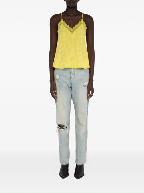 Zadig&Voltaire Christy paisley-pattern top - Yellow - zdjęcie produktu nr 2