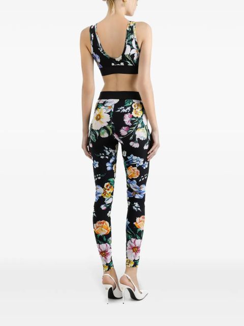 Dolce & Gabbana printed crop top - Black