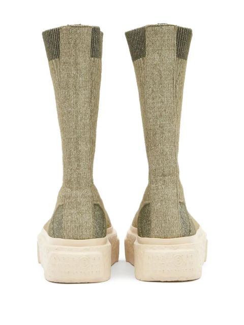 MM6 Maison Margiela numbers-motif sneakers - Green