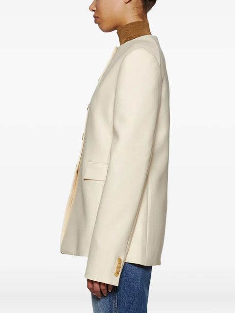 KHAITE Jameson button jacket - Neutrals