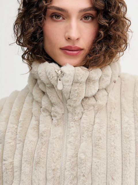 Save The Duck kurtka dwustronna ELINA kolor beżowy zimowa D31352W.VERY21