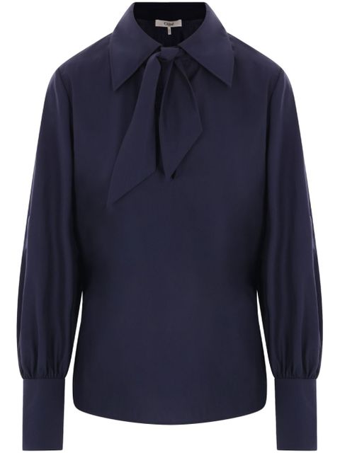 Chloé cotton blouse - Blue - zdjęcie produktu nr 1