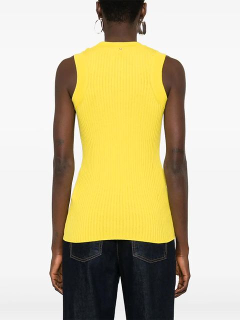 Sportmax Toledo knitted tank top - Yellow
