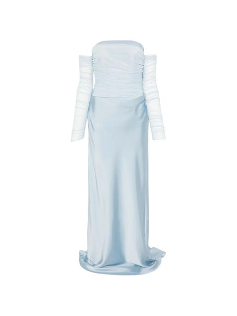ROTATE BIRGER CHRISTENSEN blue maxi dress - zdjęcie produktu nr 1