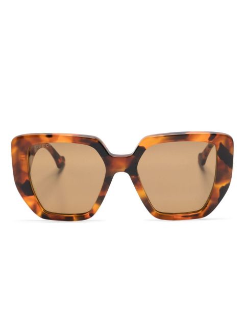 Gucci Eyewear tortoiseshell square-frame sunglasses - Brown