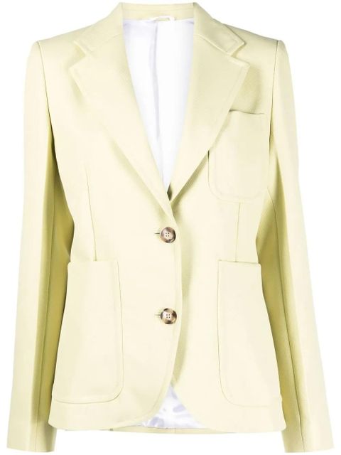 Victoria Beckham single-breasted blazer - Green - zdjęcie produktu nr 1