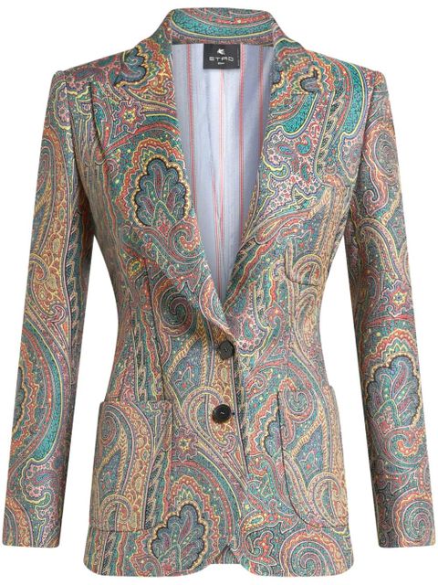ETRO paisley-print blazer - Blue - zdjęcie produktu nr 1