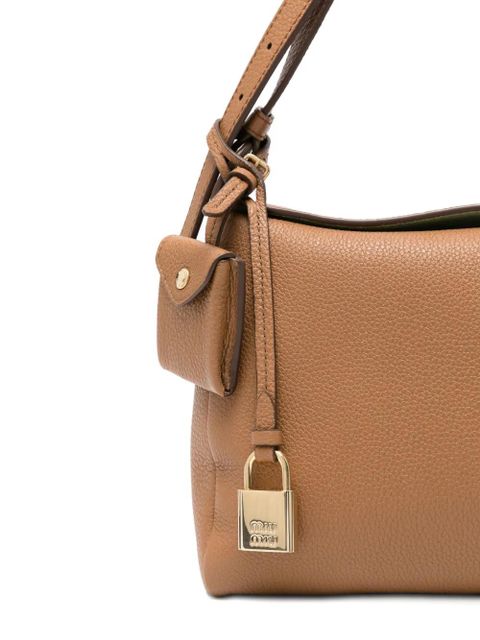 Miu Miu pebble padlock shoulder bag - Neutrals