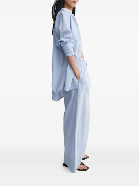 TOTEME drawstring palazzo pants - Blue