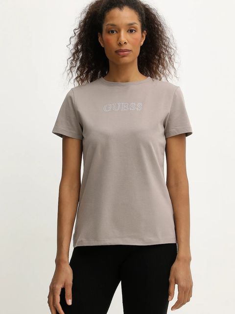 Guess t-shirt BRIANA damski kolor beżowy V3BI11 J1314 - zdjęcie produktu nr 1