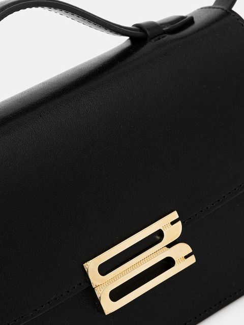 Victoria Beckham torebka skórzana kolor czarny B424AAC005976A