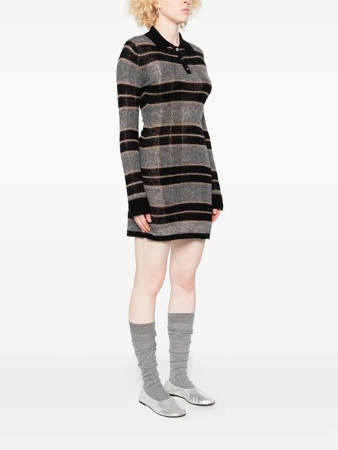 Guest In Residence striped midi dress - Grey