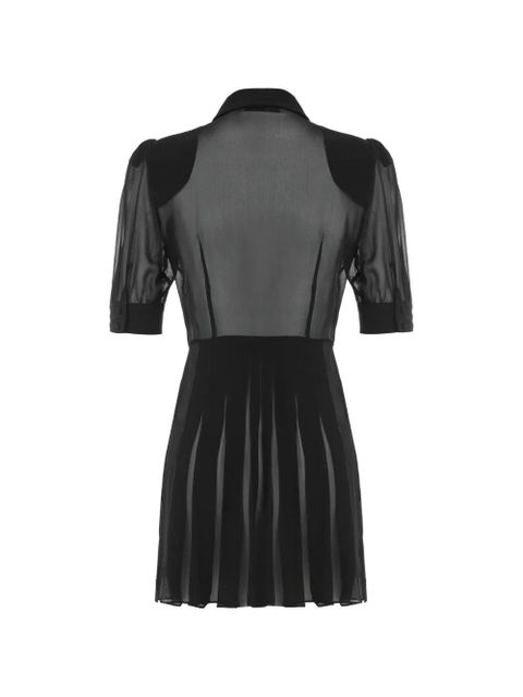 Alessandra Rich pleat-detail mini dress - Black - zdjęcie produktu nr 2