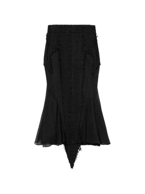 Off-White Tweed Star midi skirt - Black - zdjęcie produktu nr 1