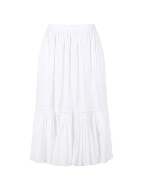 Jil Sander ruffled skirt - White - zdjęcie produktu nr 1