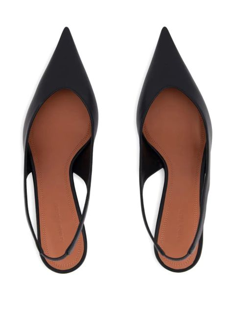 Amina Muaddi Anok heeled slingback-strap pumps - Black - zdjęcie produktu nr 2