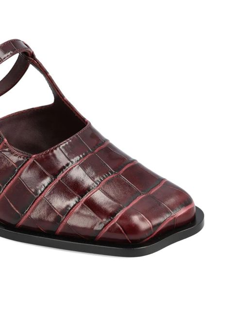 LOEWE 45mm Onda T-strap mules - Red - zdjęcie produktu nr 2