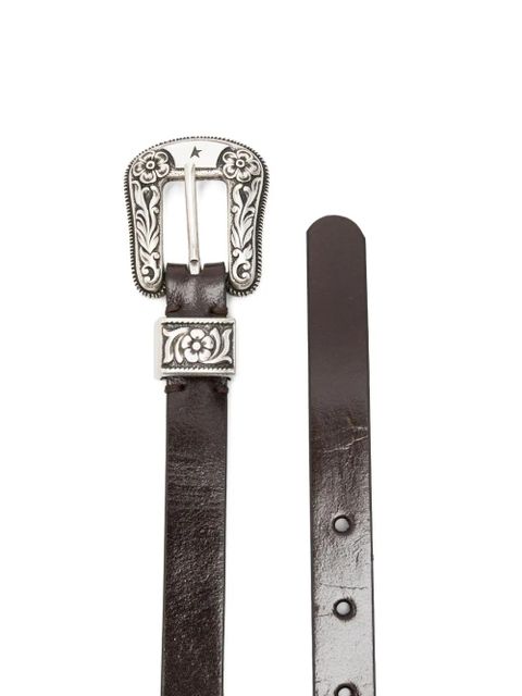 Golden Goose western-buckle leather belt - Brown - zdjęcie produktu nr 2