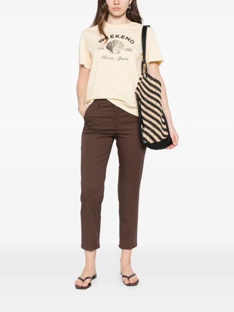 Weekend Max Mara cropped cigarette trousers - Brown - zdjęcie produktu nr 2