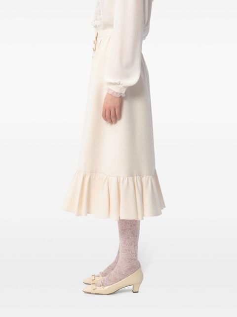 Valentino Garavani crepe midi skirt - Neutrals